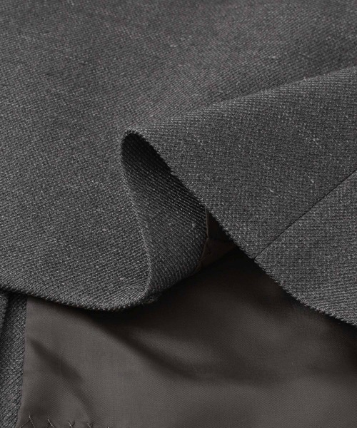 URBAN RESEARCH ROSSO WOMEN（アーバンリサーチ　ロッソ）の「ネップツイードピークドラペルジャケット（その他アウター・レディース・チャコールグレー/ライトベージュ・FREE）」の16枚目の写真