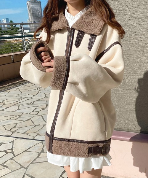 セール】フェイクムートンフライトジャケット【ZOZOTOWN限定アイテム