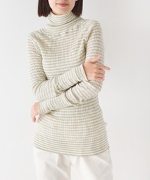 ランダムテレコニット タートルネック