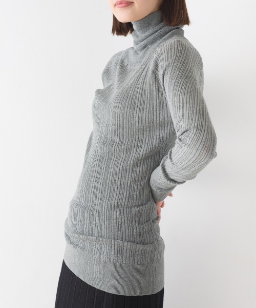 ランダムテレコニット タートルネック（ニット/セーター）｜OMNES