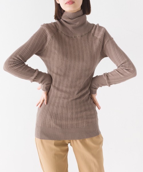 ランダムテレコニット タートルネック（ニット/セーター）｜OMNES