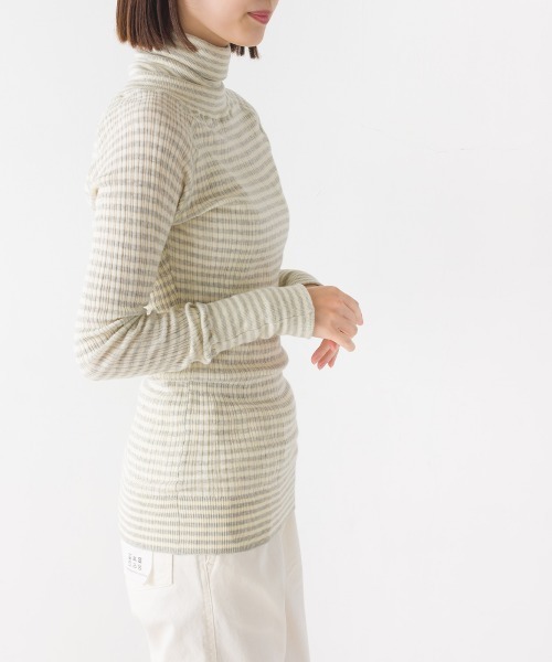 ランダムテレコニット タートルネック（ニット/セーター）｜OMNES
