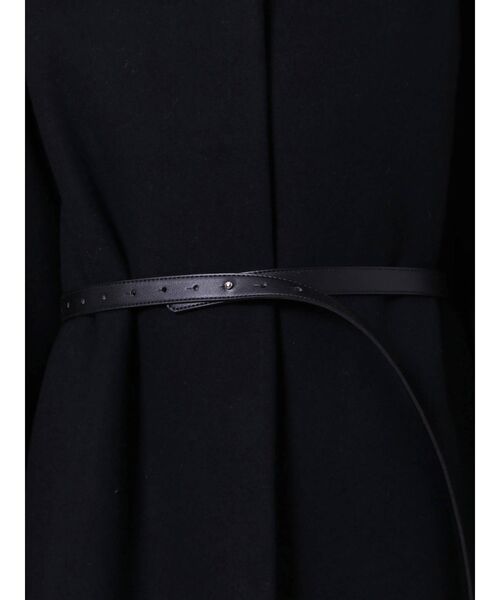 ELENDEEK（エレンディーク）の「クルーネックコクーンコート（ノーカラーコート・レディース・ブラック/ライトブルー/ベージュ/カーキ・01/02）」の12枚目の写真