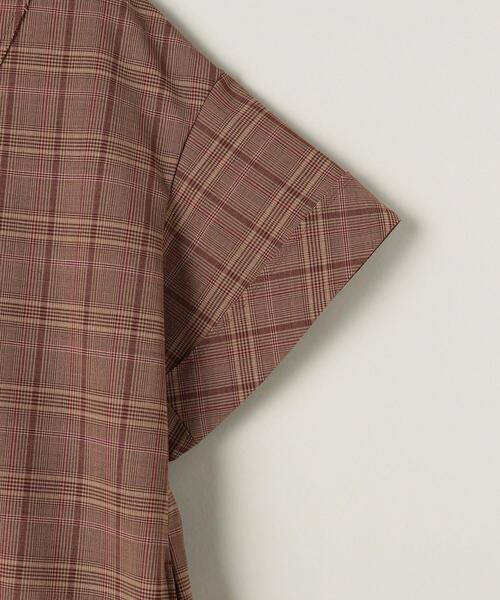 ASTRAET（アストラット）の「＜ASTRAET（アストラット）＞グレンチェック Vネック ワンピース（ワンピース・レディース・ブラウン・FREE）」の9枚目の写真