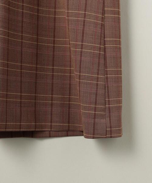 ASTRAET（アストラット）の「＜ASTRAET（アストラット）＞グレンチェック Vネック ワンピース（ワンピース・レディース・ブラウン・FREE）」の10枚目の写真