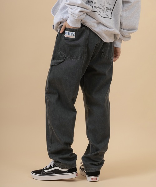 SMITH'S(スミス)の「【SMITH'S AMERICAN/スミス アメリカン】LOAFER PANTS/ペインターパンツ/スケーターパンツ(チノパンツ・メンズ・ブラック/インディゴブルー/キナリ・S/M/L)」の1枚目の写真