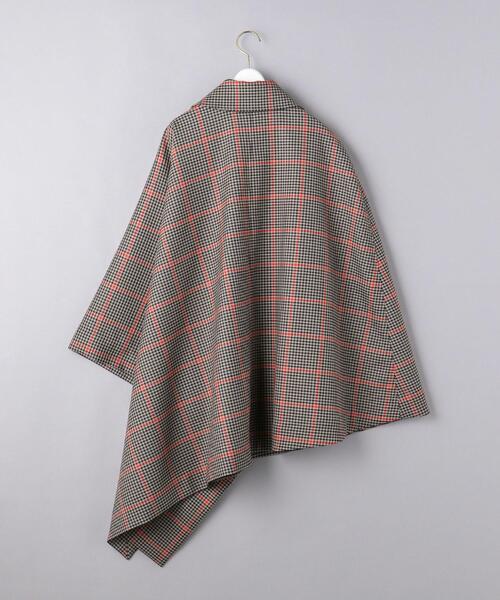 HYKE(ハイク)の「<HYKE(ハイク)>PLAID ダブルフェイス ケープ ■■■★(その他アウター・レディース・ベージュ・1)」の2枚目の写真