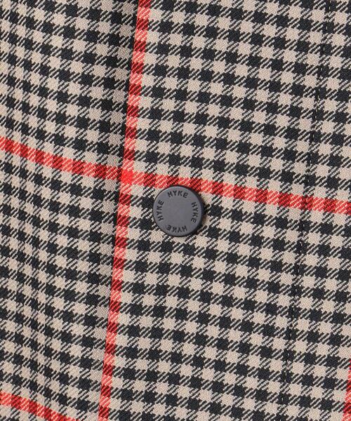 HYKE(ハイク)の「<HYKE(ハイク)>PLAID ダブルフェイス ケープ ■■■★(その他アウター・レディース・ベージュ・1)」の10枚目の写真