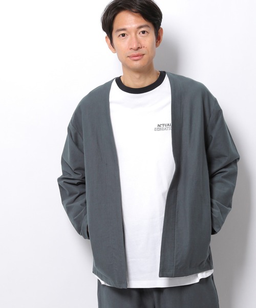 LAKOLE（ラコレ）の「カットツイルカーデジャケット / 228844（カーディガン/ボレロ・メンズ・ネイビー/グレー/ブラック・LARGE/MEDIUM）」の3枚目の写真