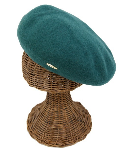 polcadot(ポルカドット)の「チャーム付き ウールベレー帽(ハンチング/ベレー帽・レディース・チャコールグレー/グリーン/ブラック/マスタード/ブラウン/ワイン・FREE)」の5枚目の写真