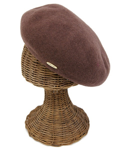 polcadot(ポルカドット)の「チャーム付き ウールベレー帽(ハンチング/ベレー帽・レディース・チャコールグレー/グリーン/ブラック/マスタード/ブラウン/ワイン・FREE)」の11枚目の写真