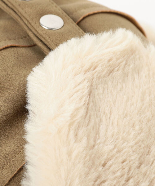 B:MING by BEAMS（ビーミングバイビームス）の「SUBLIME / 2way フライトキャップ（キャップ・メンズ・ベージュ/ブラック・ONE SIZE）」の7枚目の写真