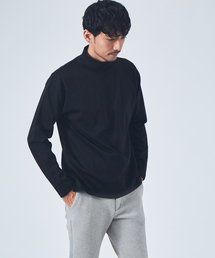 ABAHOUSE GRAY | シルケット ポンチ タートルネック Tシャツ(Tシャツ/カットソー)