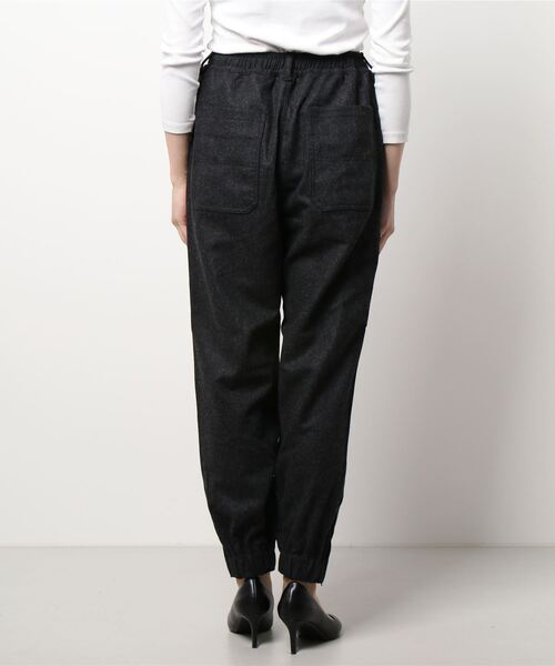BROOKLYN OVERALL（ブルックリンオーバーオール）の「ウールフラノイージーパンツ（その他パンツ・レディース・グレー/チャコールグレー・FREE）」の3枚目の写真