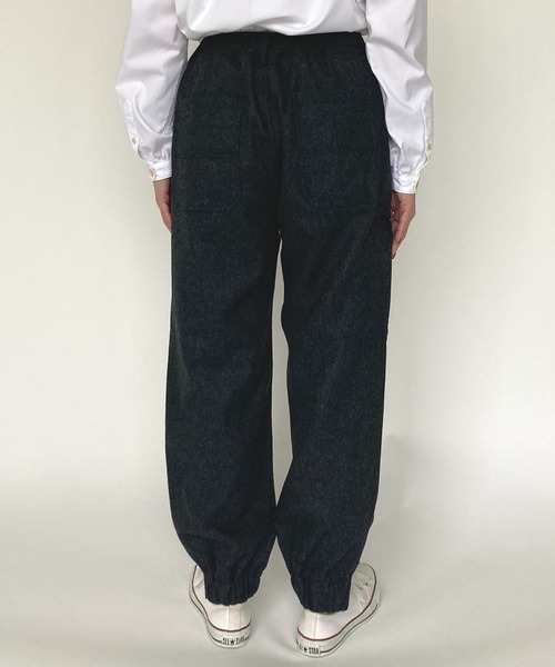 BROOKLYN OVERALL（ブルックリンオーバーオール）の「ウールフラノイージーパンツ（その他パンツ・レディース・グレー/チャコールグレー・FREE）」の7枚目の写真