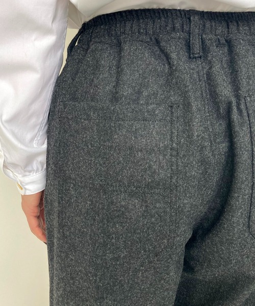 BROOKLYN OVERALL（ブルックリンオーバーオール）の「ウールフラノイージーパンツ（その他パンツ・レディース・グレー/チャコールグレー・FREE）」の8枚目の写真