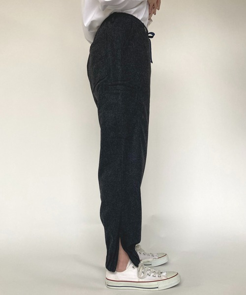 BROOKLYN OVERALL（ブルックリンオーバーオール）の「ウールフラノイージーパンツ（その他パンツ・レディース・グレー/チャコールグレー・FREE）」の11枚目の写真