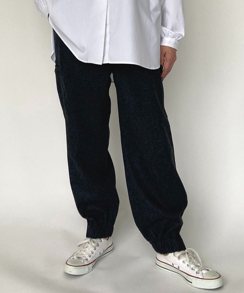 BROOKLYN OVERALL（ブルックリンオーバーオール）の「ウールフラノイージーパンツ（その他パンツ・レディース・グレー/チャコールグレー・FREE）」の12枚目の写真