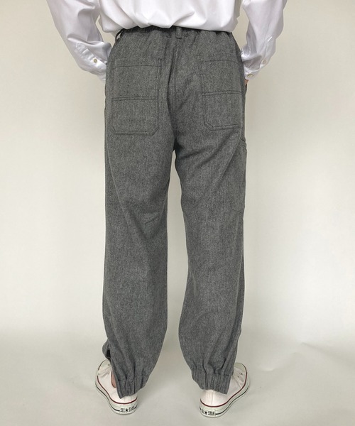BROOKLYN OVERALL（ブルックリンオーバーオール）の「ウールフラノイージーパンツ（その他パンツ・レディース・グレー/チャコールグレー・FREE）」の16枚目の写真
