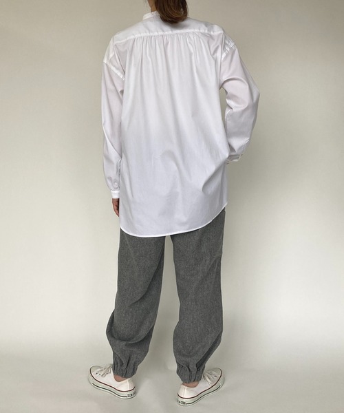 BROOKLYN OVERALL（ブルックリンオーバーオール）の「ウールフラノイージーパンツ（その他パンツ・レディース・グレー/チャコールグレー・FREE）」の19枚目の写真