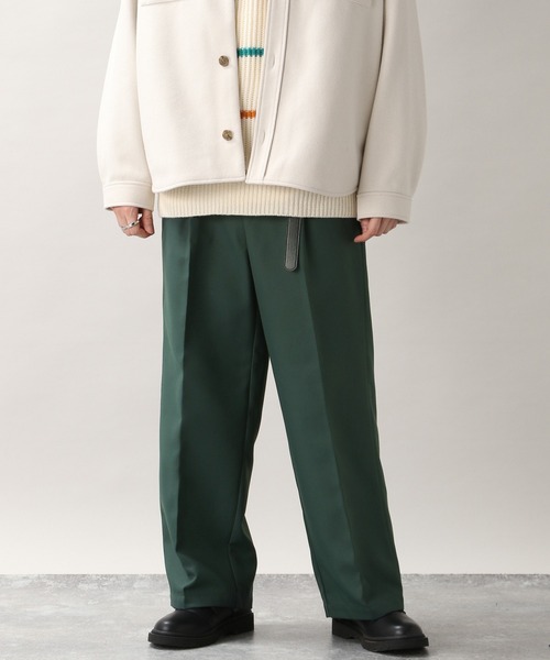 RAGEBLUE(レイジブルー)の「<一部店舗限定>裏起毛センタープレスタック/PEカラーワイドパンツ/218899(スラックス・メンズ・ブラック/ライトベージュ/ダークグリーン/ブルー/パープル・MEDIUM/LARGE)」の21枚目の写真