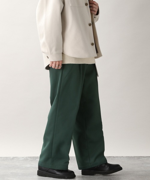 RAGEBLUE(レイジブルー)の「<一部店舗限定>裏起毛センタープレスタック/PEカラーワイドパンツ/218899(スラックス・メンズ・ブラック/ライトベージュ/ダークグリーン/ブルー/パープル・MEDIUM/LARGE)」の16枚目の写真