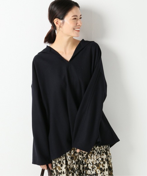 IENA（イエナ）の「WOOLフラノパーカー（シャツ/ブラウス・レディース・アイボリー/ネイビー・FREE）」の2枚目の写真