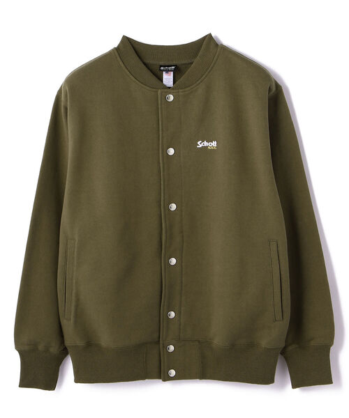 schott(ショット)の「Schott/ショット/SNAP EMB. SWEAT/スナップ スウェット 刺繍(スウェット・メンズ・ブラック/ベージュ/オリーブ・LARGE/X-LARGE/MEDIUM)」の3枚目の写真