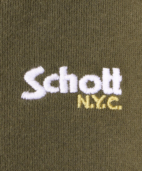 schott(ショット)の「Schott/ショット/SNAP EMB. SWEAT/スナップ スウェット 刺繍(スウェット・メンズ・ブラック/ベージュ/オリーブ・LARGE/X-LARGE/MEDIUM)」の7枚目の写真