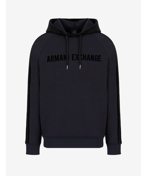 GIORGIO ARMANI イタリア製 アシメ ポンチョ ベロアパーカー 黒 fit=scale-down,w=1200
