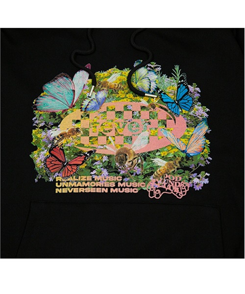 FEVERTIME（フィーバータイム）の「『FEVERTIME/フィーバータイム』21 blossom Checker HOODIE/ブロッサム チェッカー フーディー 長袖 プルオーバーパーカー（パーカー・レディース・グレー/ブラック・M）」の12枚目の写真