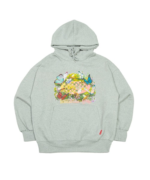 FEVERTIME（フィーバータイム）の「『FEVERTIME/フィーバータイム』21 blossom Checker HOODIE/ブロッサム チェッカー フーディー 長袖 プルオーバーパーカー（パーカー・レディース・グレー/ブラック・M）」の17枚目の写真