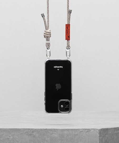 Topologie(トポロジー)の「Topologie /トポロジー Verdon クリアフォンケース (iPhone12/12Pro対応)(スマホケース/カバー・メンズ・ベージュ/セージグリーン・FREE)」の2枚目の写真