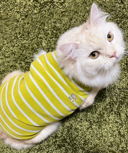 猫の暮らし(ネコノクラシ)の「猫の暮らし/ねこのくらし/ウォームベストキャット/猫用品(ペットウェア・レディース・ネイビー/ピンク/イエロー・S/M/L)」の7枚目の写真
