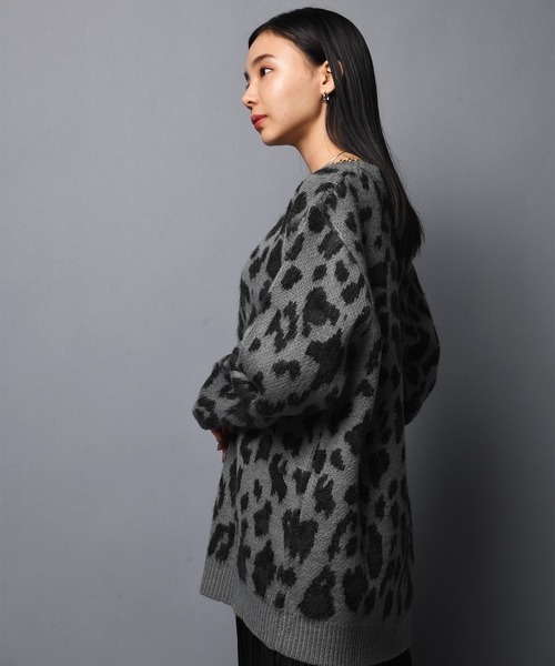JACKROSE(ジャックローズ)の「JE モヘアタッチヒョウ柄クルーニット(ニット/セーター・メンズ・ブラック/ベージュ・M/L)」の9枚目の写真