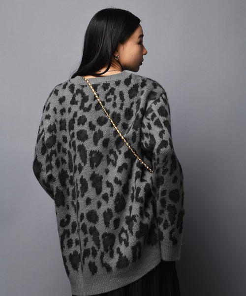 JACKROSE(ジャックローズ)の「JE モヘアタッチヒョウ柄クルーニット(ニット/セーター・メンズ・ブラック/ベージュ・M/L)」の11枚目の写真