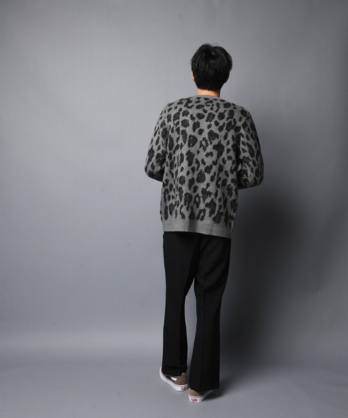 JACKROSE(ジャックローズ)の「JE モヘアタッチヒョウ柄クルーニット(ニット/セーター・メンズ・ブラック/ベージュ・M/L)」の15枚目の写真