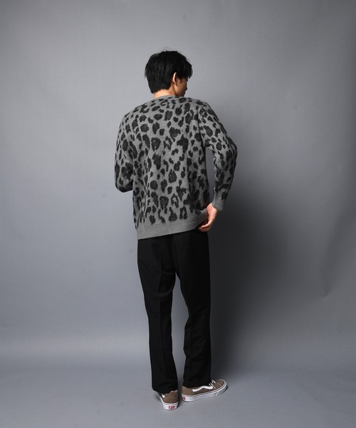 JACKROSE(ジャックローズ)の「JE モヘアタッチヒョウ柄クルーニット(ニット/セーター・メンズ・ブラック/ベージュ・M/L)」の16枚目の写真