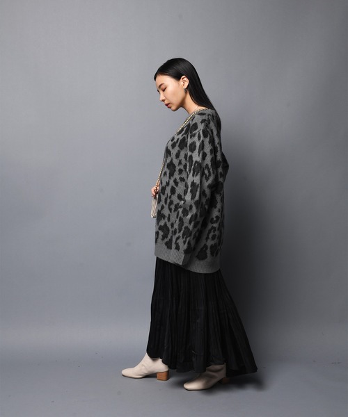 JACKROSE(ジャックローズ)の「JE モヘアタッチヒョウ柄クルーニット(ニット/セーター・メンズ・ブラック/ベージュ・M/L)」の20枚目の写真