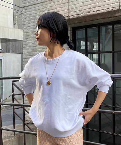 SHENERY（シーナリー）の「オーガニックコットンビッグ裏毛（スウェット・レディース・チャコールグレー/ピンク/アイボリー/オフホワイト/ピンク系その他・FREE）」の16枚目の写真