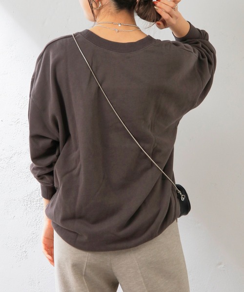 SHENERY（シーナリー）の「オーガニックコットンビッグ裏毛（スウェット・レディース・チャコールグレー/ピンク/アイボリー/オフホワイト/ピンク系その他・FREE）」の9枚目の写真