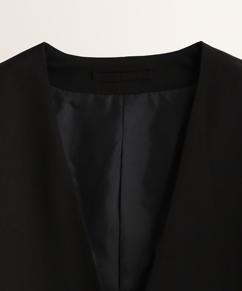 JUNRED（ジュンレッド）の「【ユウ×JUNRed】ポリッシュドTRルーズノーカラージャケット（ノーカラージャケット・メンズ・ライトグレー/ネイビー/ブラック・S/M/L）」の15枚目の写真