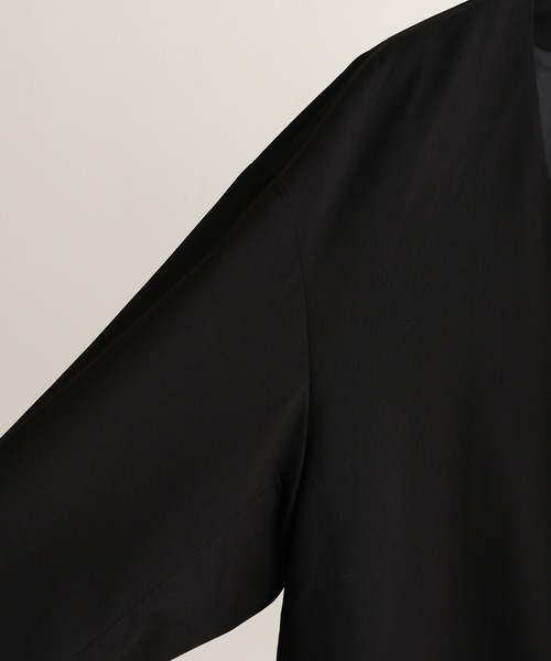 JUNRED（ジュンレッド）の「【ユウ×JUNRed】ポリッシュドTRルーズノーカラージャケット（ノーカラージャケット・メンズ・ライトグレー/ネイビー/ブラック・S/M/L）」の12枚目の写真