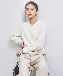 UNITED ARROWS | ＜UNITED ARROWS＞BOUCLE ボリュームスリーブ ニット B(ニット/セーター)