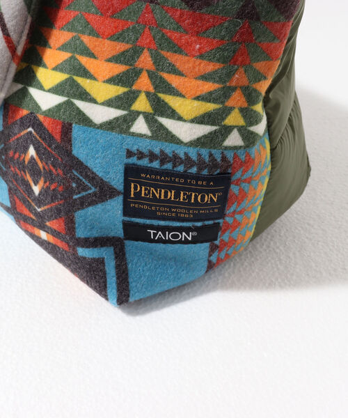 TAION(タイオン)の「【TAION】×【PENDLETON】アシメトリーランチトートM #PDT-TON-213006(トートバッグ・メンズ・ブラック系その他5/ブルー系その他7/レッド系その他5/ホワイト系その他6/グリーン系その他5/ベージュ系その他5・FREE)」の10枚目の写真
