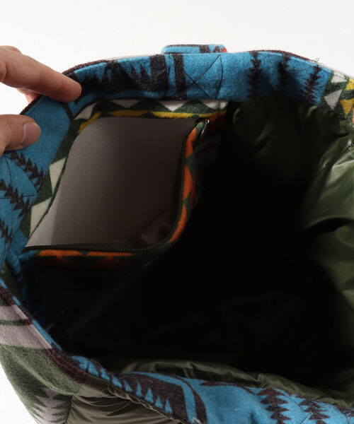 TAION(タイオン)の「【TAION】×【PENDLETON】アシメトリーランチトートM #PDT-TON-213006(トートバッグ・メンズ・ブラック系その他5/ブルー系その他7/レッド系その他5/ホワイト系その他6/グリーン系その他5/ベージュ系その他5・FREE)」の12枚目の写真