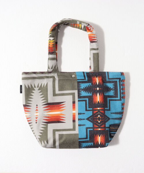 TAION(タイオン)の「【TAION】×【PENDLETON】アシメトリーランチトートM #PDT-TON-213006(トートバッグ・メンズ・ブラック系その他5/ブルー系その他7/レッド系その他5/ホワイト系その他6/グリーン系その他5/ベージュ系その他5・FREE)」の16枚目の写真