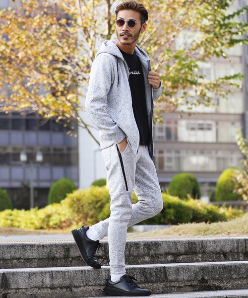 jiggys shop(ジギーズショップ)の「ニットフリース 裏起毛 サイドジップラインパンツ(その他パンツ・メンズ・グレー/ネイビー/チャコールグレー/ブラック・X-LARGE/MEDIUM/SMALL/LARGE)」の9枚目の写真