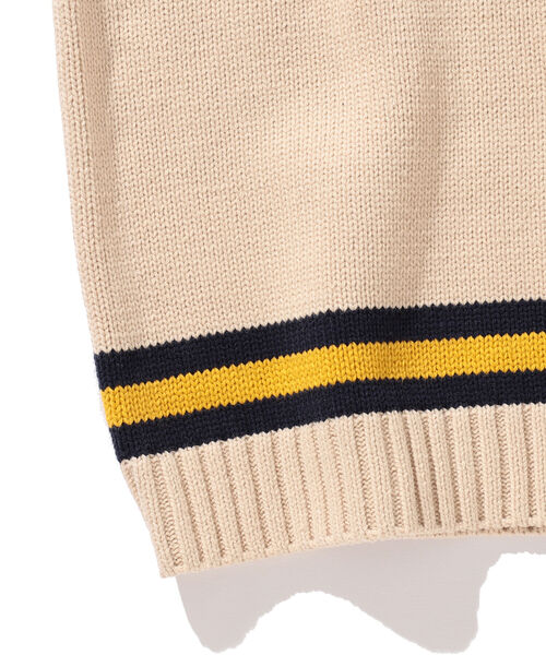 BEAMS LIGHTS（ビームスライツ）の「BEAMS LIGHTS / チルデン ルーズ ベスト（ベスト・メンズ・ネイビー/ナチュラル・SMALL/MEDIUM/LARGE）」の4枚目の写真