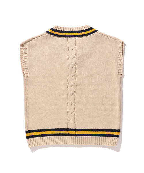 BEAMS LIGHTS（ビームスライツ）の「BEAMS LIGHTS / チルデン ルーズ ベスト（ベスト・メンズ・ネイビー/ナチュラル・SMALL/MEDIUM/LARGE）」の6枚目の写真